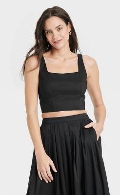 A New Day Corset Tank Top, Women, M, Black