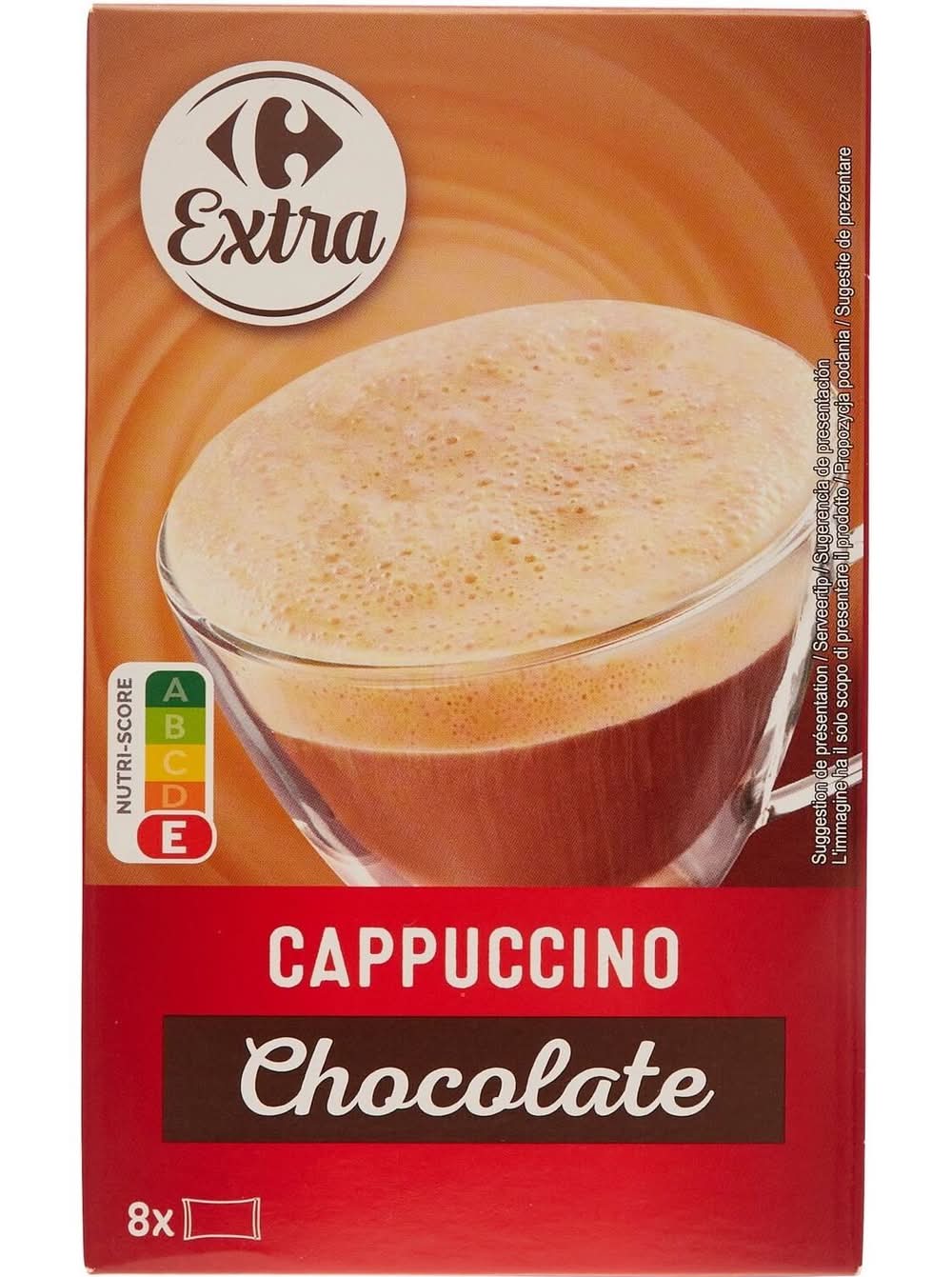 Carrefour Extra - Préparation pour café instantané cappuccino, chocolat (8)