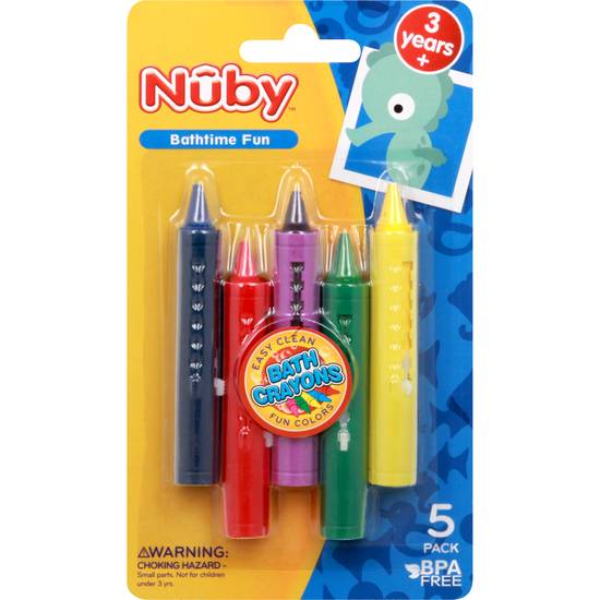 Nuby Bath Crayons Bathtime Fun (5 ct)