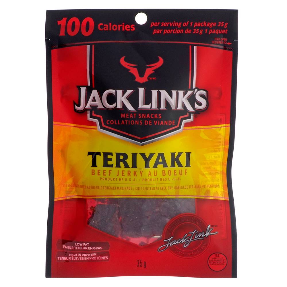 Jack link's jerky au bœuf teriyaki (35 g) - teriyaki beef jerky (35 g)