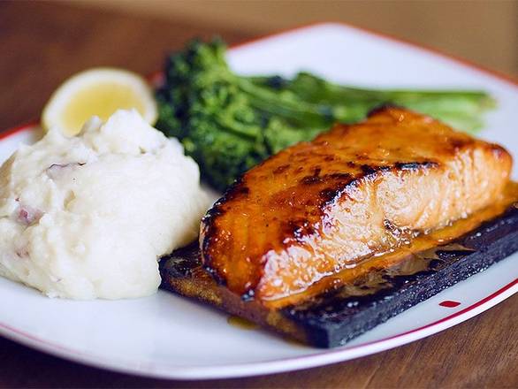 Glazed Cedar Plank Salmon