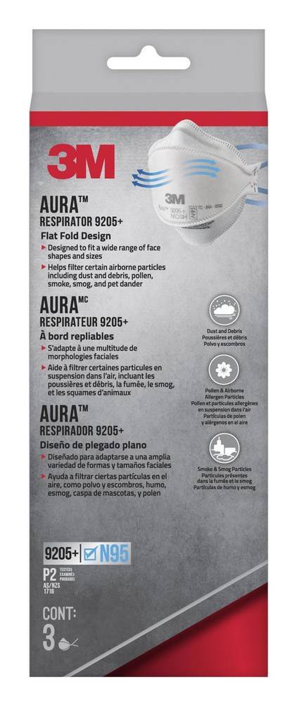3M Aura Particulate Respirator 9205+ (200 g)