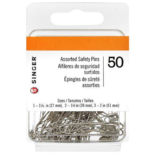 Singer Assorted Safety Pins - 50.0 ea