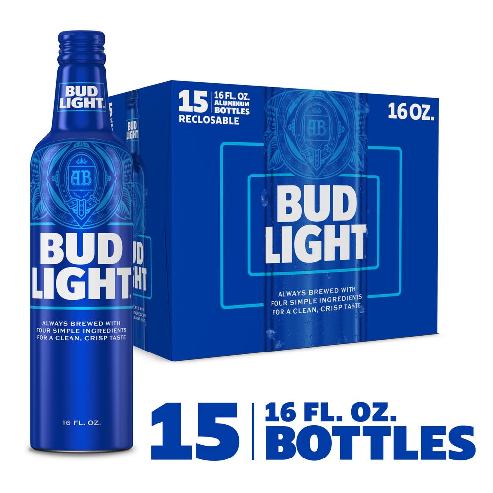Bud Light American Lager Beer (15 x 16 fl oz)