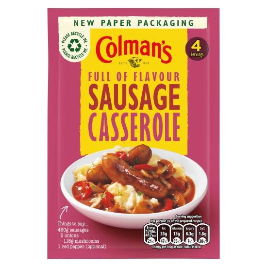 Colman's Sausage Casserole