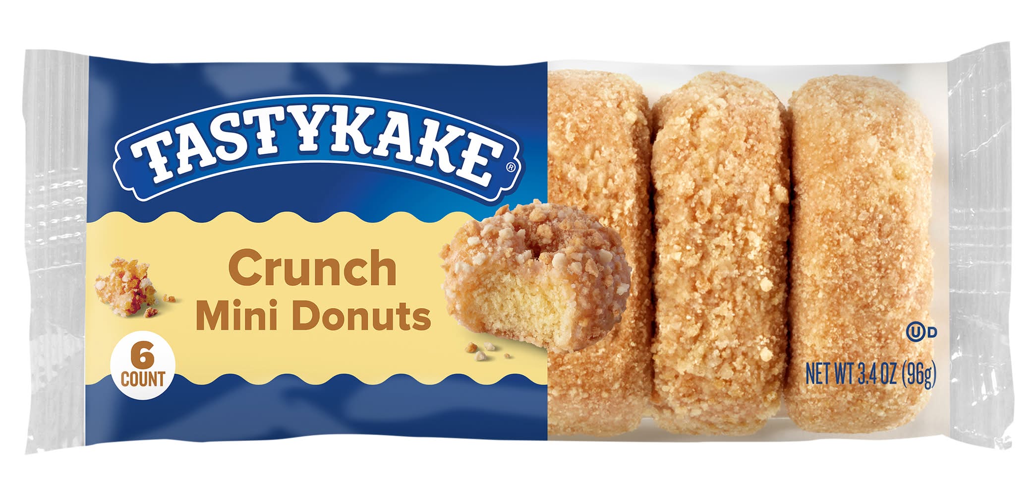 Tastykake Crunch Mini Donuts (3.4 oz, 6 ct)