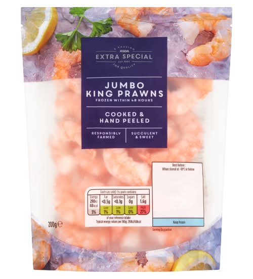 ASDA Extra Special Jumbo King Prawns (200g)