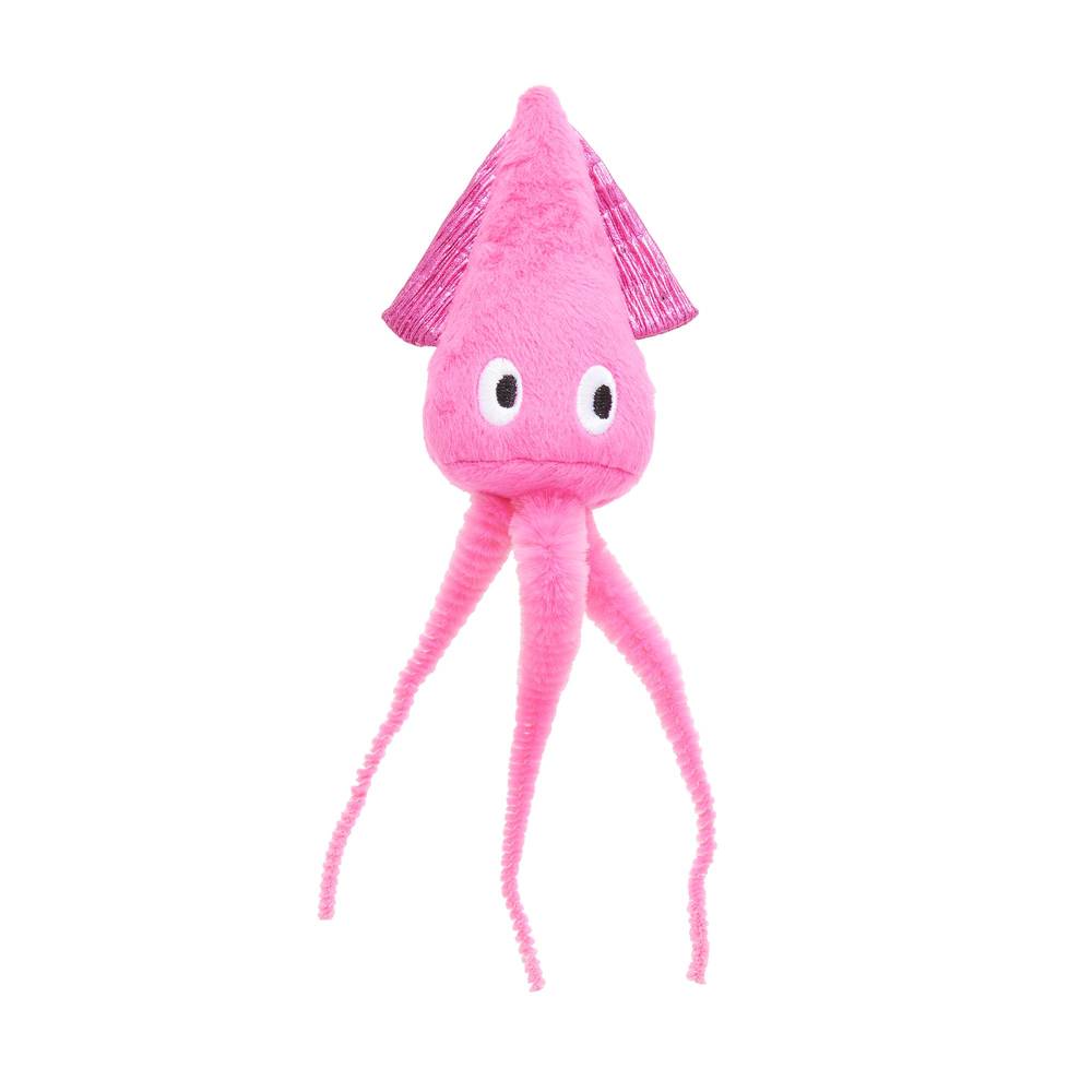 Whisker City Squid Cat Toy (pink)