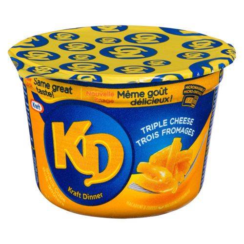 Kraft dinner bols-goûters de macaroni et fromage aux trois fromages (58g) - three cheese macaroni & cheese snack (58 g)