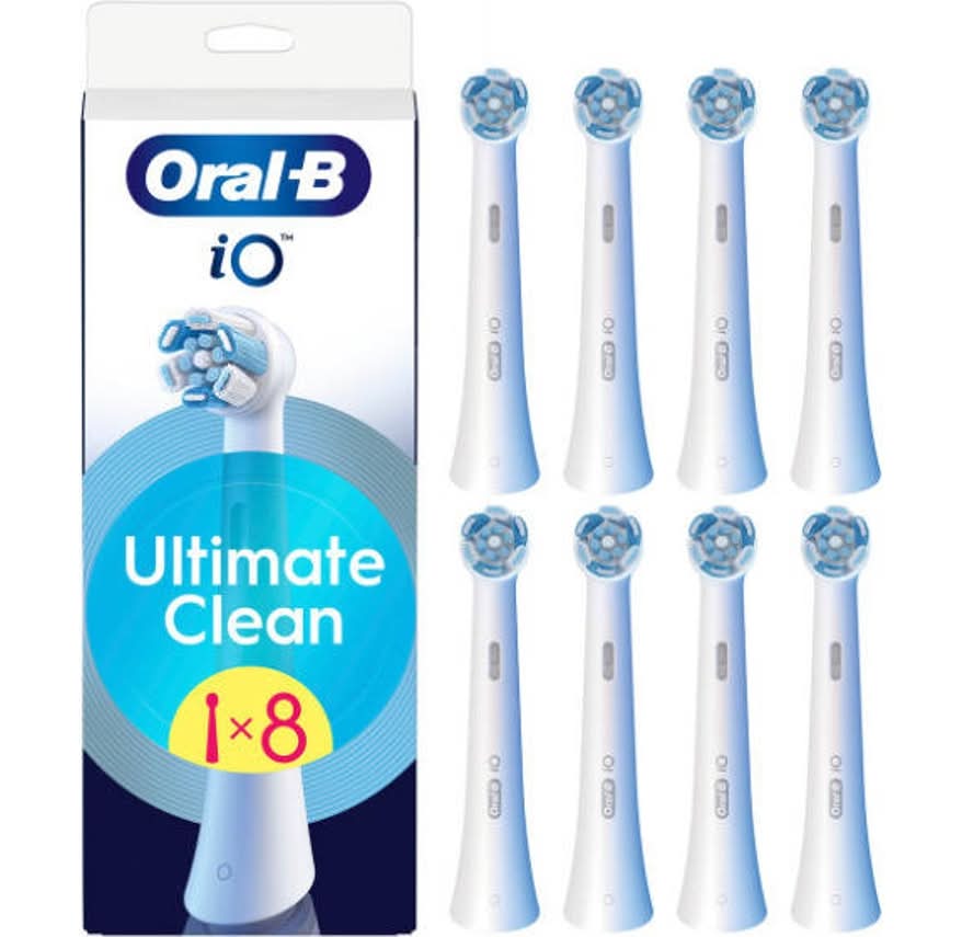 Recarga Escovas Dentes ORAL-B IO Ultimate Clean Branco (8 unidades)