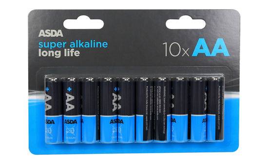 ASDA Long Life Super Alkaline AA Batteries 10pk