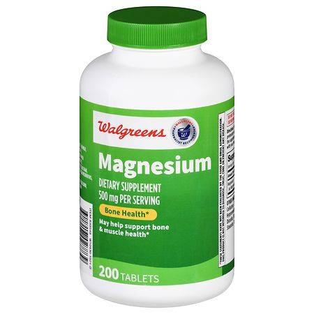 Walgreens Magnesium 500 mg Tablets - 200.0 ea