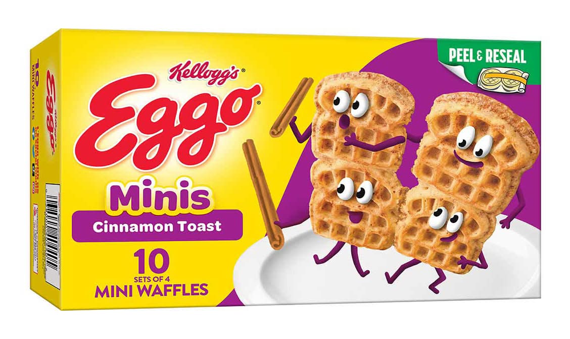 Eggo Minis Waffle Bites Cinnamon Toast Frozen Breakfast 10.75 Oz 10 Count
