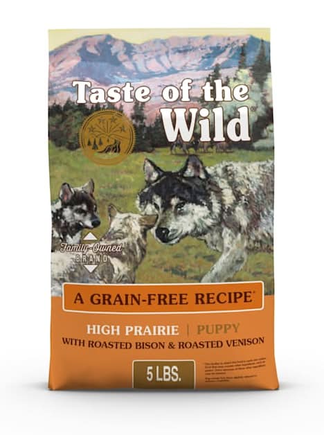 Taste of the Wild High Prairie Grain-Free Dry Puppy Food with Roasted Bison & Roasted Venison, 5 lbs.