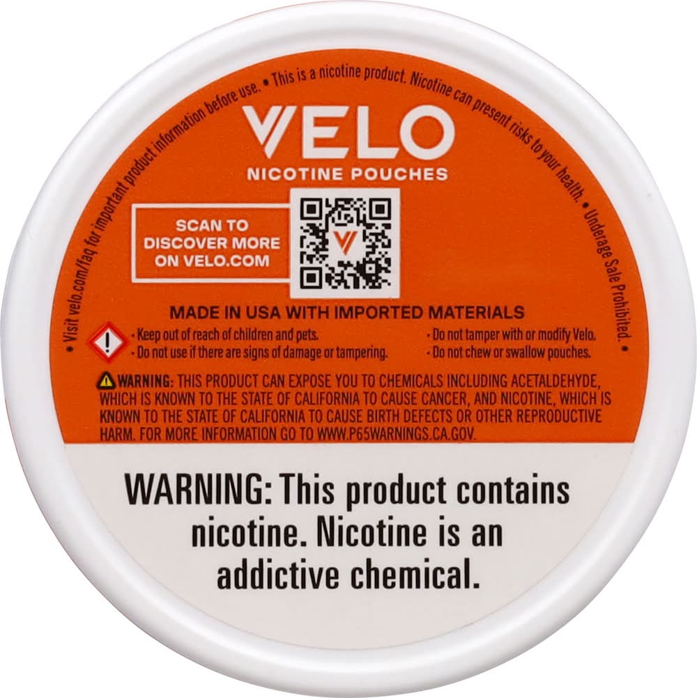 do velo pouches have tobacco Velo Plus Smooth Nicotine Pouches 6 mg Delivery Near Me | Order Online