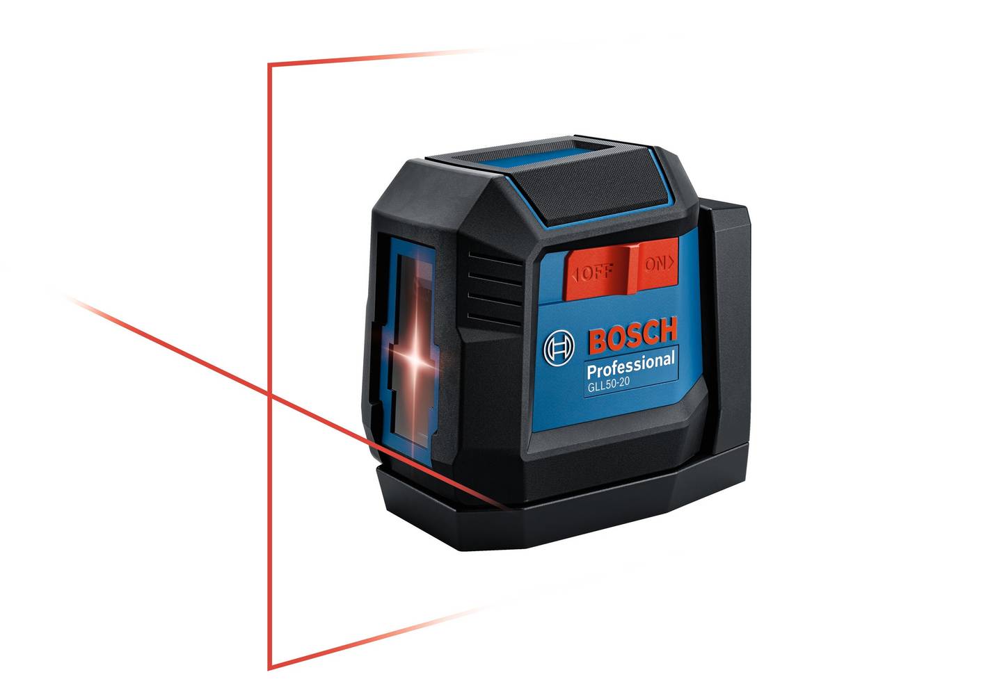 Bosch Dual Power Battery Red Beam Self-Leveling Cross-Line Laser