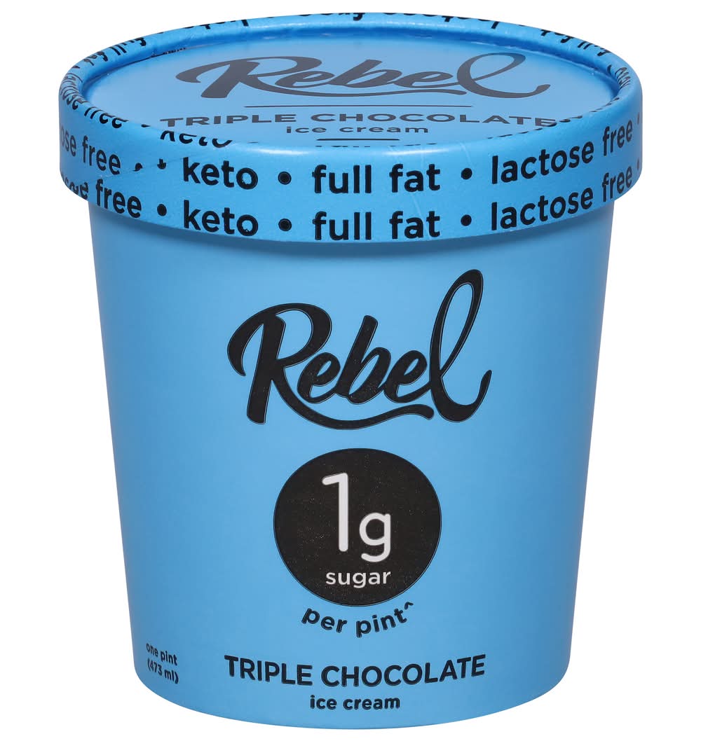 Rebel Triple Chocolate Ice Cream (1 pint)