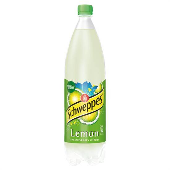 Soda lemon aux saveurs de 4 citrons SCHWEPPES - la bouteille d'1,5L