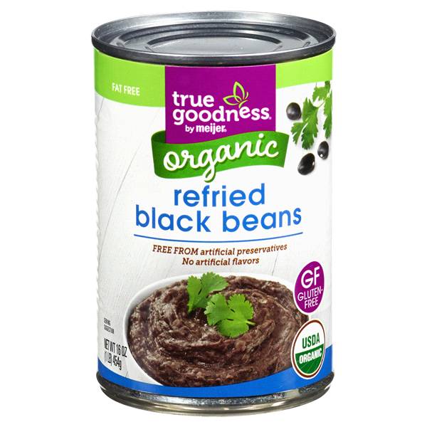 True Goodness Organic Black Refried Beans (1 lbs)