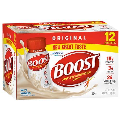 Boost Original Complete Nutritional Drink Very Vanilla - 8.0 oz x 12 pack