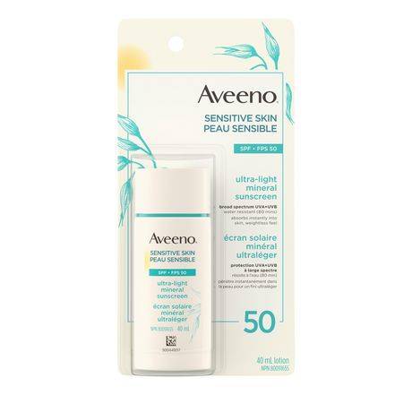 Aveeno Sensitive Skin Lotion Spf50 (40 ml)