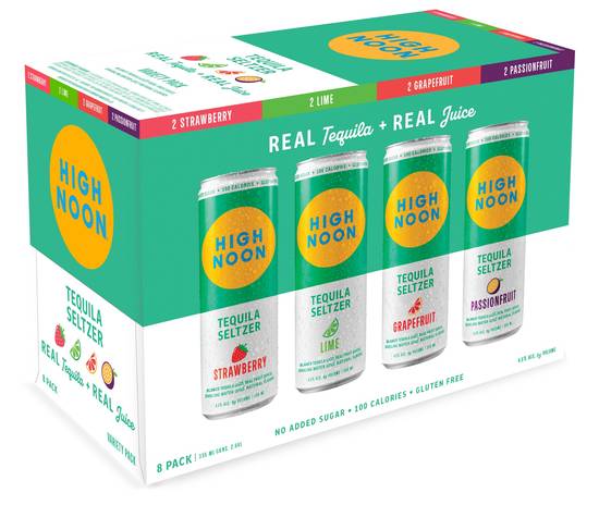 High Noon Tequila Variety Seltzer (8 ct, 355 ml)