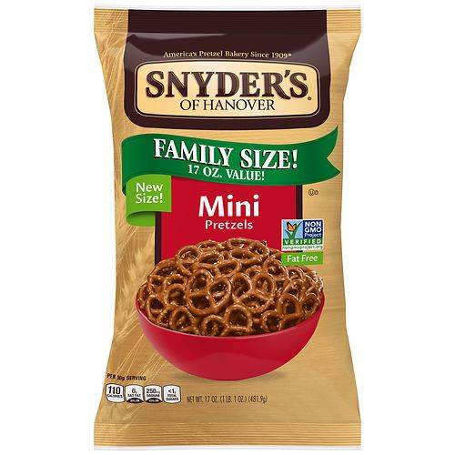 Order Snyder's Mini Pretzels - 17.0 oz food online from Walgreens store, THOMASVILLE on bringmethat.com