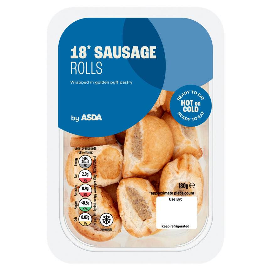 Asda 18 Sausage Rolls 180g