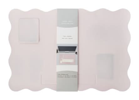 Desk Mat Organizer Pink