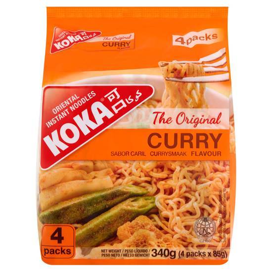 Koka Curry Noodles 4Pk  340G