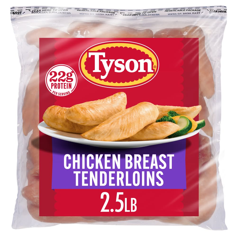 Tyson All Natural Chicken Breast Tenderloins (2.5 lbs)