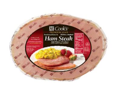 Cooks Thick Cut Ham Steaks - 2 Lb