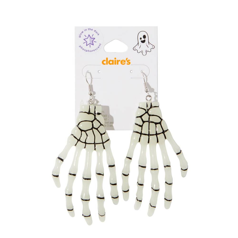 Claire'S Halloween Skeleton Hands Earrings