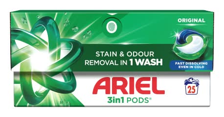 Ariel 3 In 1 Pods Washing Detergent Capsules