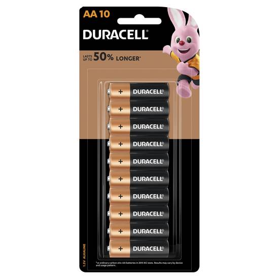 Duracell Coppertop Aa Alkaline Batteries (10 Pack)
