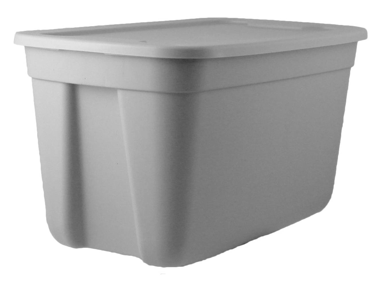 Project Source Medium 18-Gallons (72-Quart) Gray Heavy Duty Tote with Standard Snap Lid | 831516