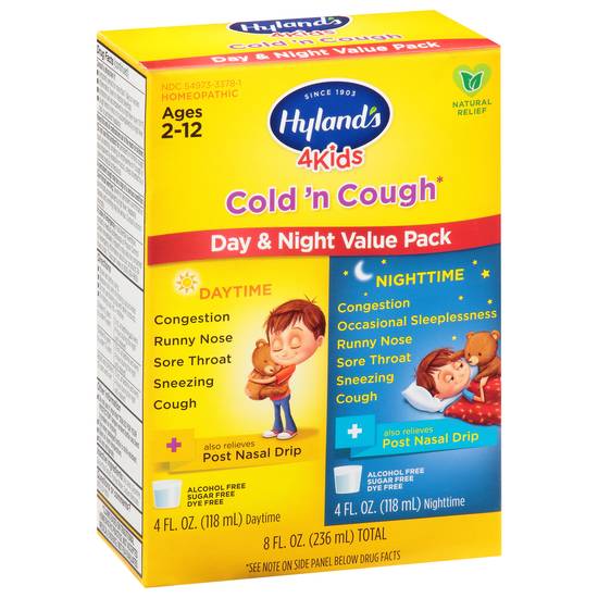 Hyland's 4kids Day & Night Value pack Cold’ N Cough Relief (2 ct)