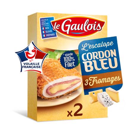 Cordon bleu 3 fromages LE GAULOIS - la boite de 2 - 200g