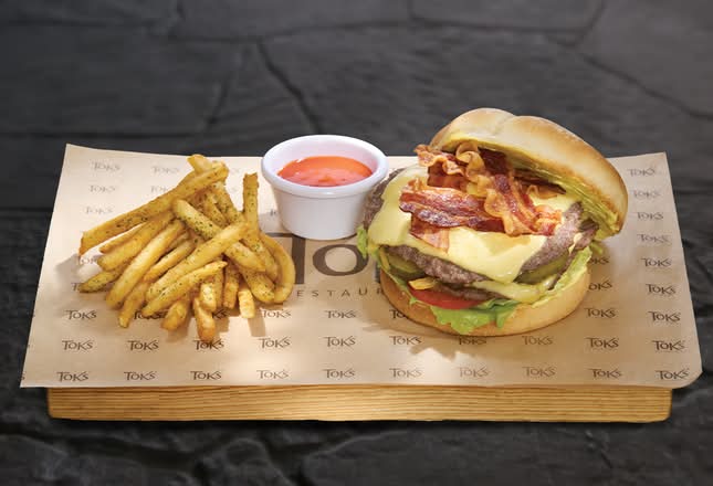 Hamburguesa Angus con Tocino