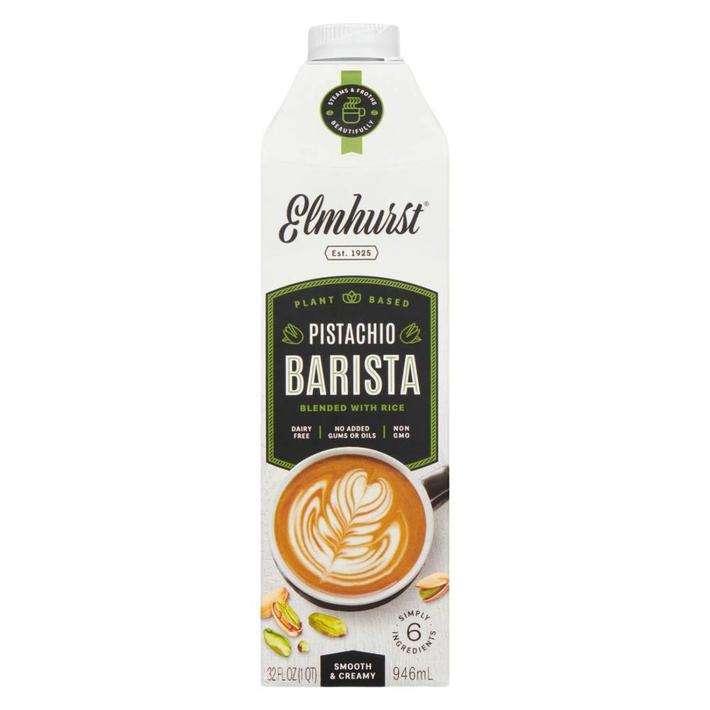 Elmhurst Barista Edition Pistachio Plant Based Beverage (946 ml)