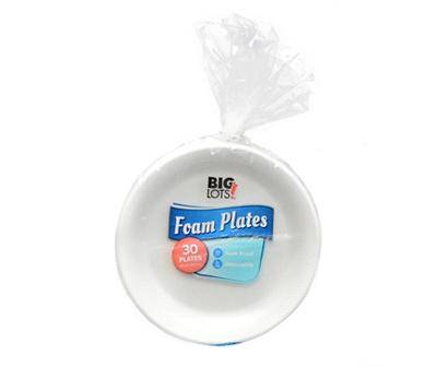 Big Lots Foam Plates (8.87")