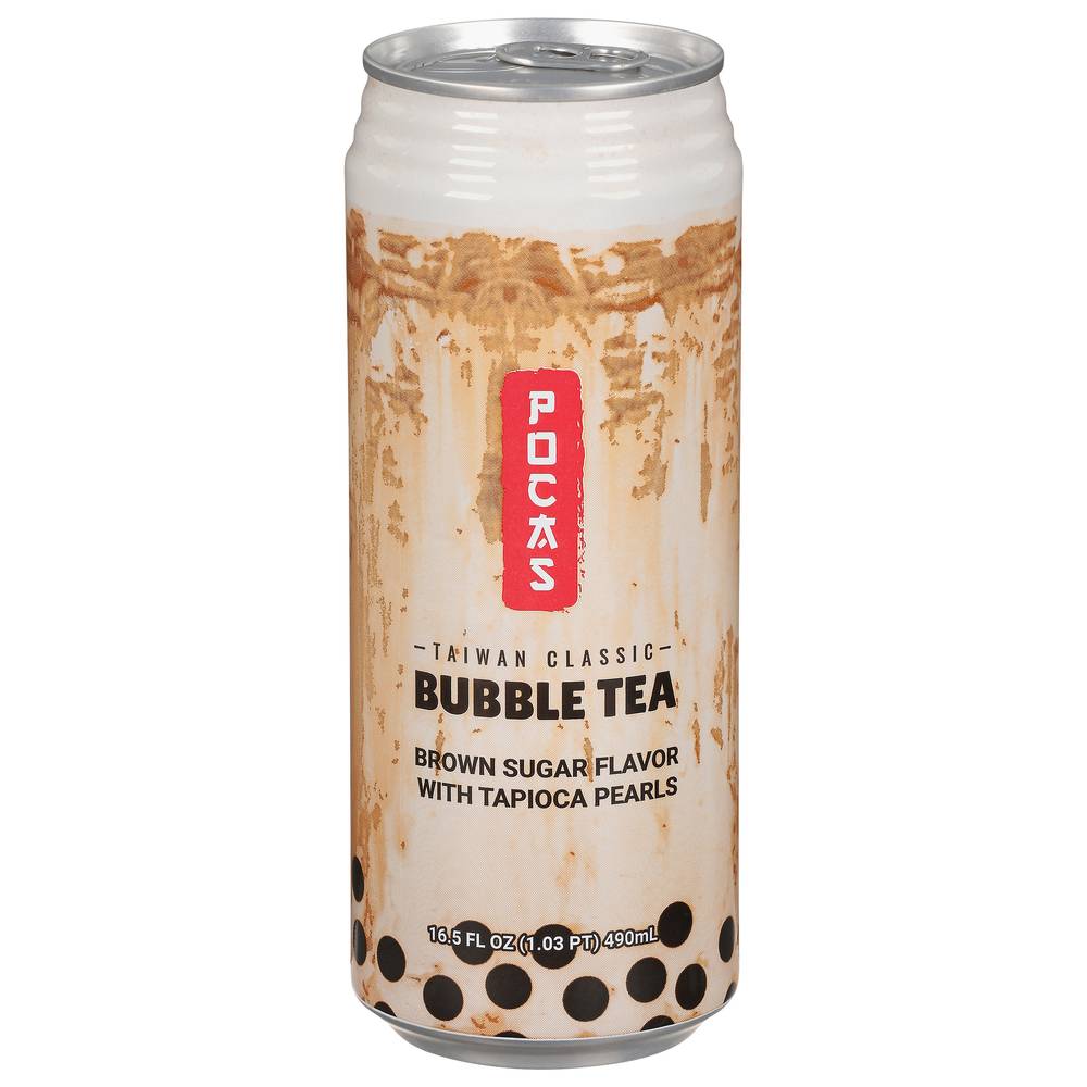 Pocas Taiwan Classic Bubble Tea (16.5 fl oz) (brown sugar)