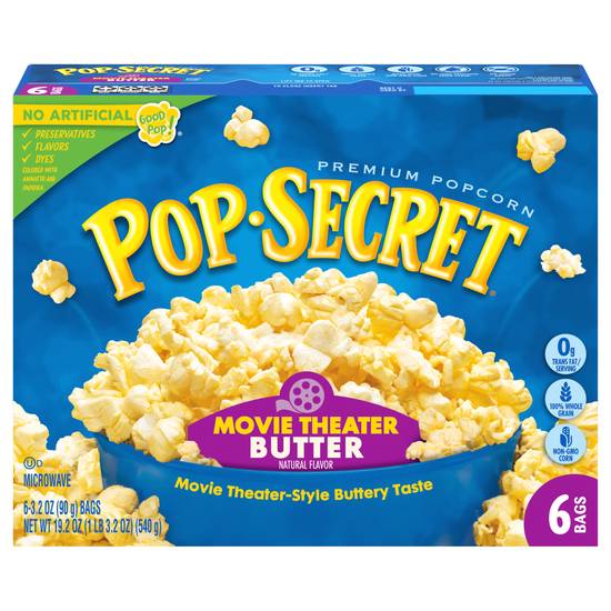 Pop Secret Premium Movie Theater Butter Popcorn (6 ct)