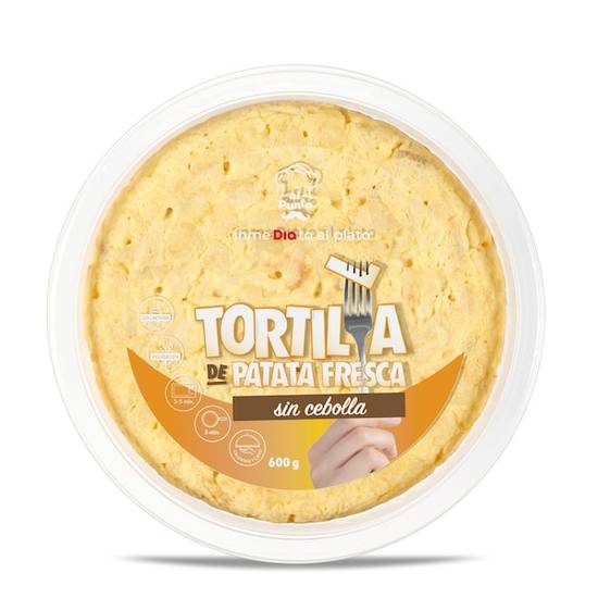 Tortilla de Patatas sin Cebolla al Punto Bandeja (600 g)