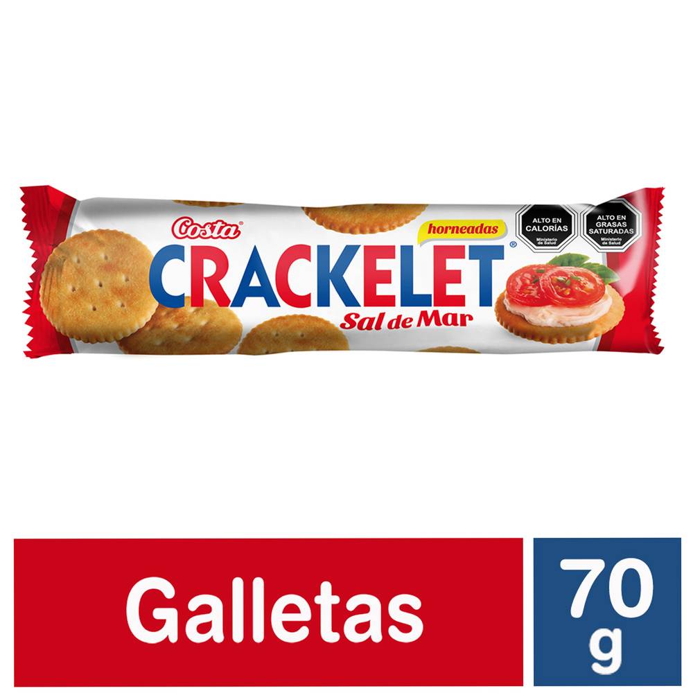 Costa galleta crackelet con sal de mar (bolsa 70 g)