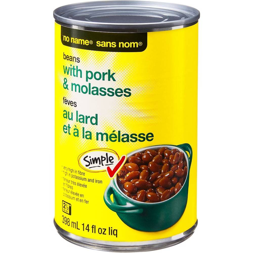No Name Beans With Pork & Molasses (398 g)
