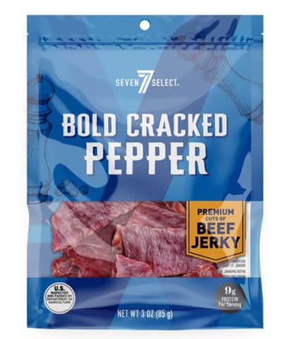 7-Select Bold Cracked Pepper Jerky 3oz