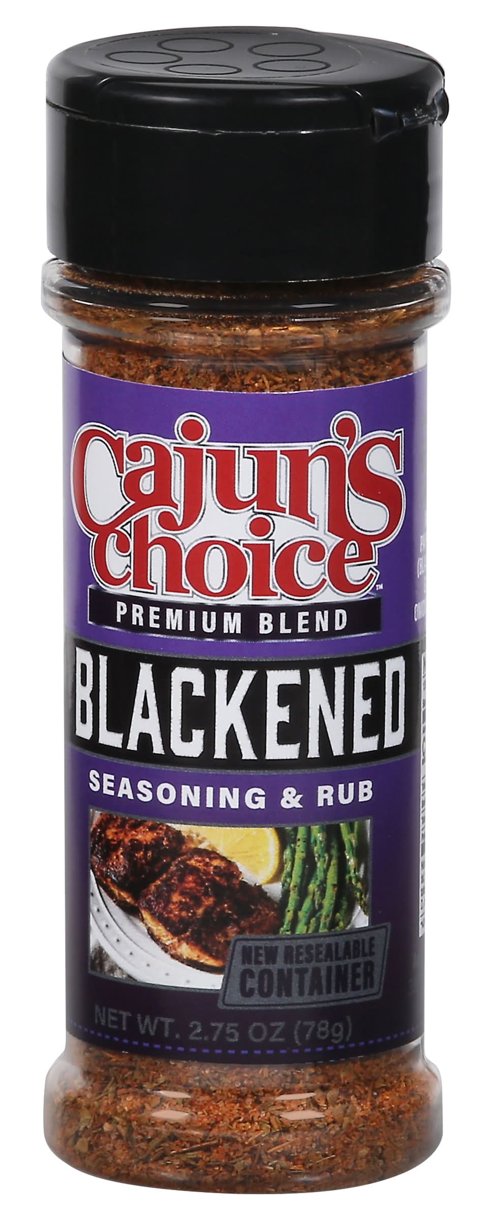Cajun's Choice Premium Blend Blackened Seasoning and Rub (2.75 oz)