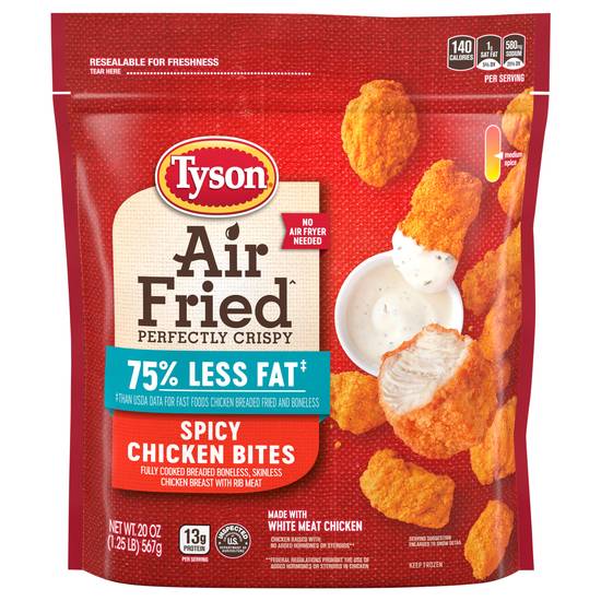 Tyson Air Fried Perfecrly Crispy Spicy Chicken Bites