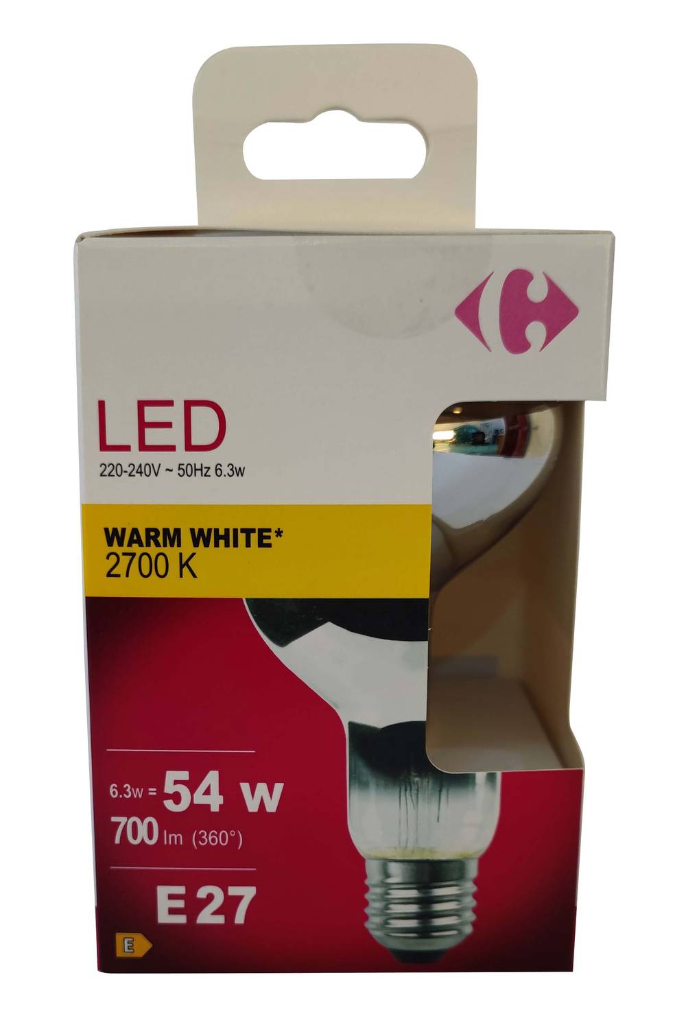 Ampoule LED R80 60W E27 WW CARREFOUR - l'ampoule